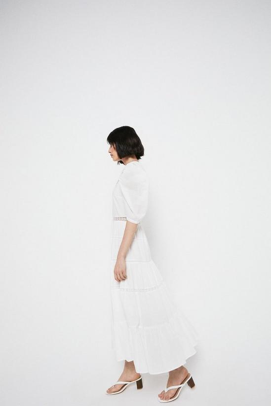 Warehouse Midi Dress With Broderie Collar 2