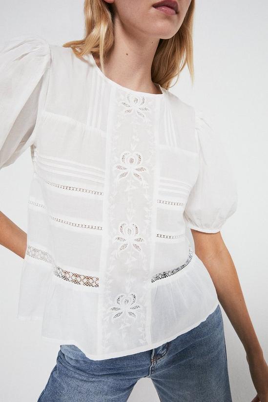 Warehouse Top With Lace Inserts 1