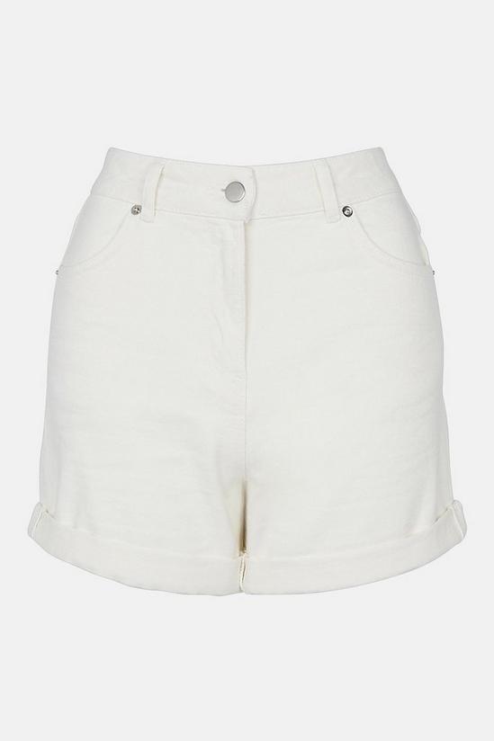 Warehouse Cotton Denim Mom Shorts 5
