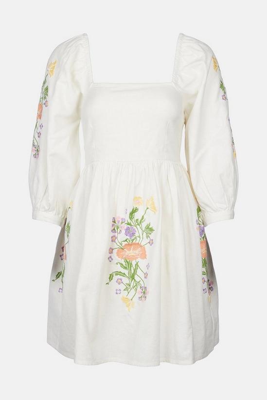Warehouse Mini Dress With Embroidery 5