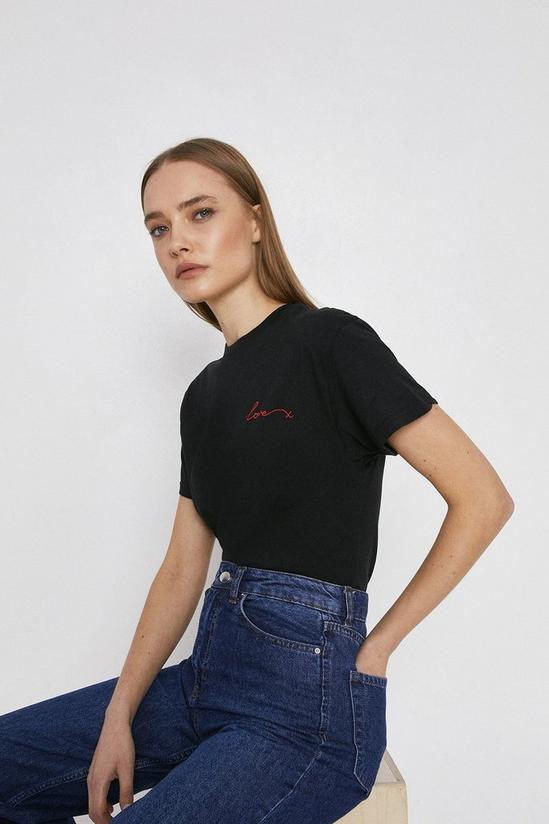 Warehouse Love Embroidered Tee 4