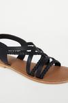 Warehouse Real Leather Braided Strappy Sandal thumbnail 3