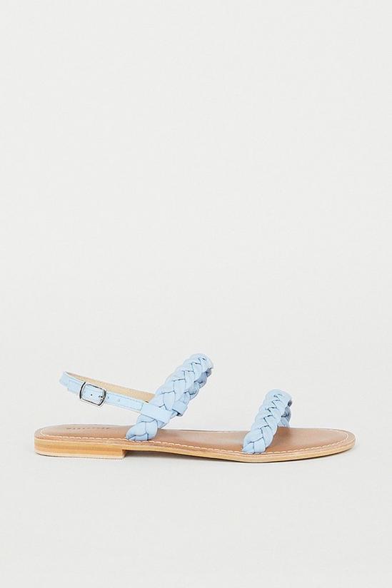 Warehouse Real Leather Braided Sandal 1