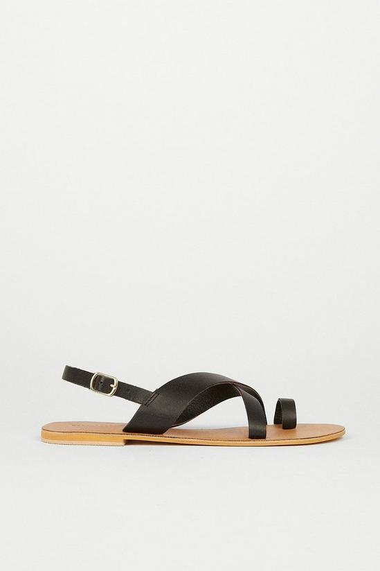 Warehouse Real Leather Strappy Sandal 1