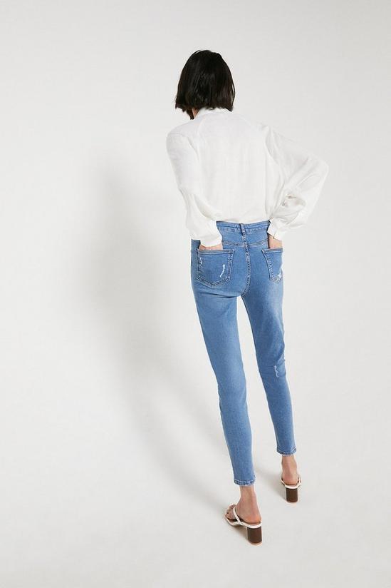 Warehouse Cotton Rip Detail Skinny Jean 3