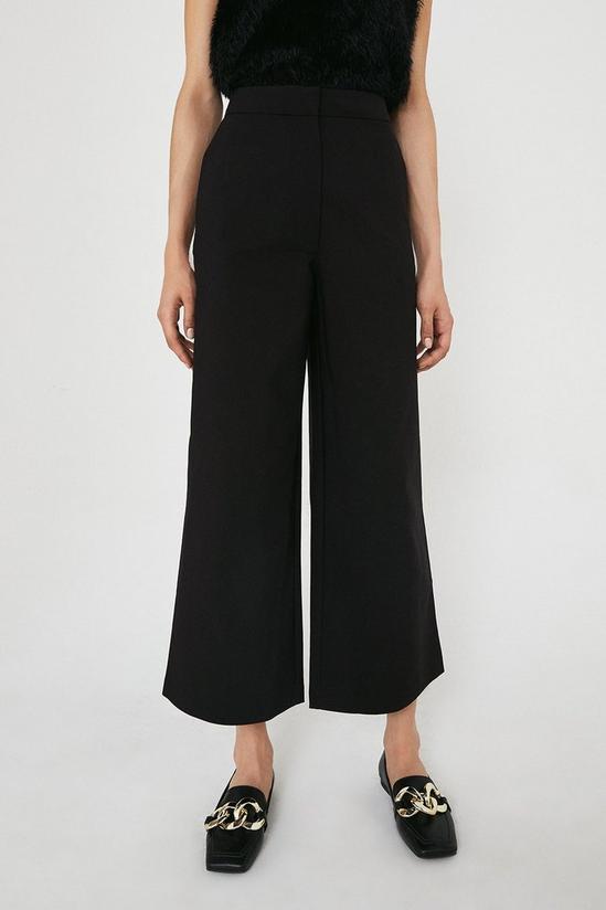 Warehouse Wide Tailored Cotton Sateen Trouser 1