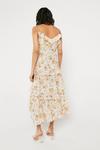 Warehouse Cami Maxi Dress With Ruffle In Foil Floral thumbnail 3