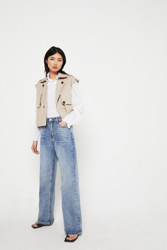 Warehouse Sleeveless Cropped Trench 1