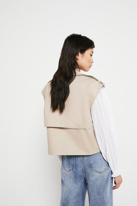 Warehouse Sleeveless Cropped Trench 3