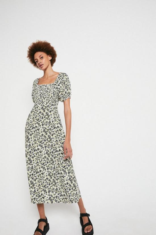 Warehouse Midi Dress In Floral 1