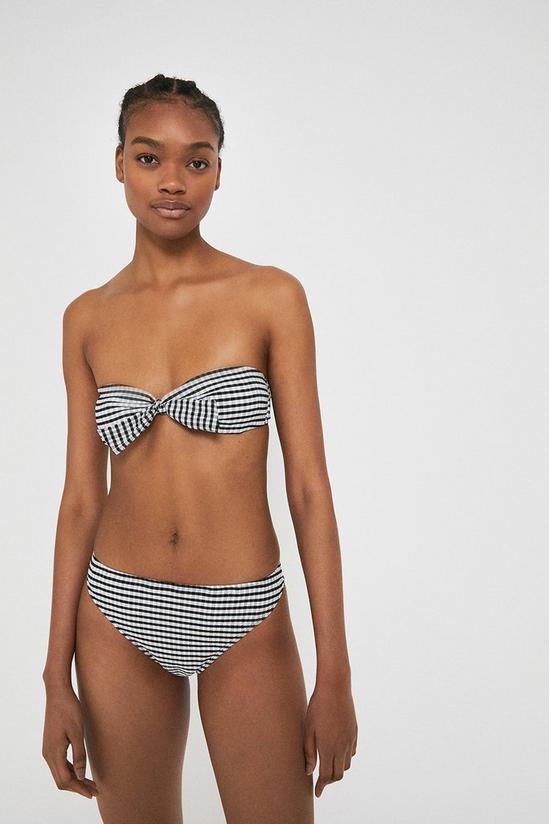 Warehouse Gingham Bandeau Tie Front 4