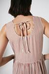 Warehouse Stripe Sleeveless Midi Dress thumbnail 2
