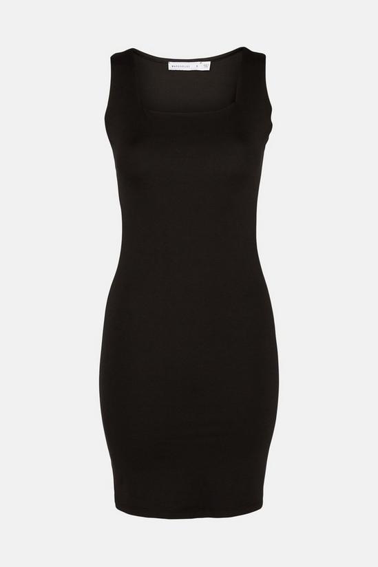 Warehouse Square Neck Fitted Dress 5