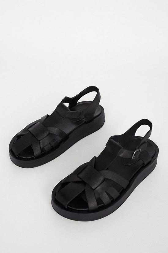 Warehouse Real Leather Fisherman's Sandal 3