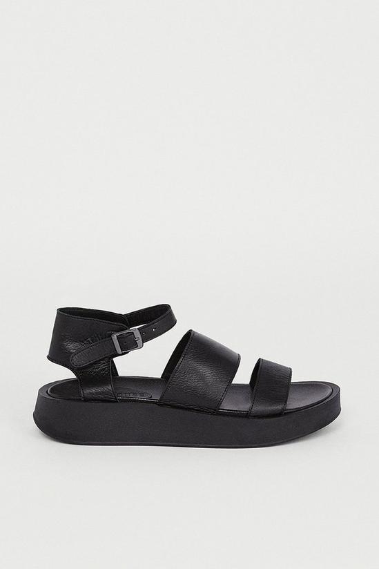 Warehouse Real Leather Strap Chunky Sandal 1