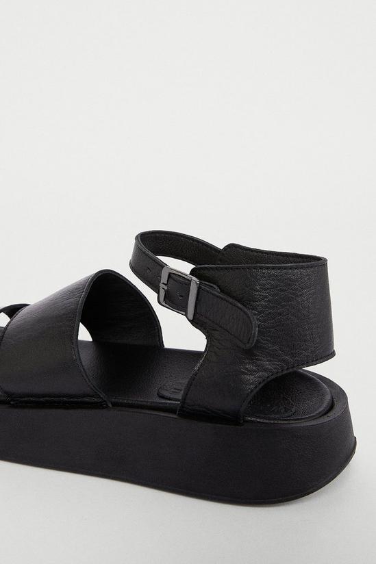Warehouse Real Leather Strap Chunky Sandal 3