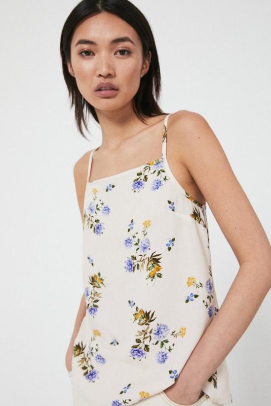 Warehouse Square Neck Cami In Floral 1