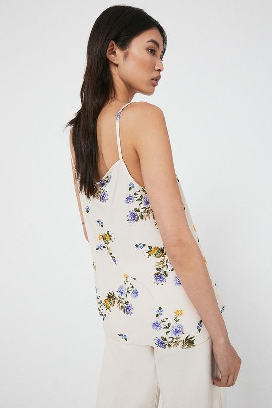 Warehouse Square Neck Cami In Floral 3