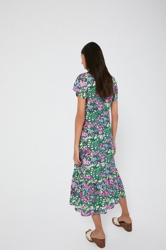 Warehouse Midi Dress With Flutter Sleeve 3