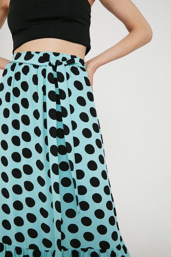 Warehouse Midi Skirt With Tie 3