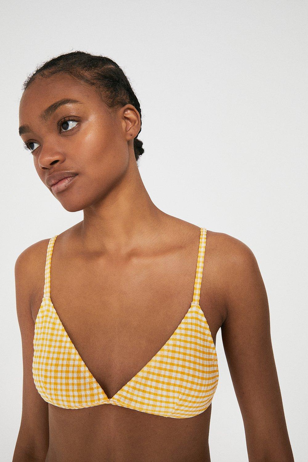 Yellow on sale gingham swimsuit