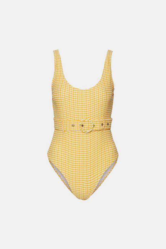 Warehouse Belted Gingham Swimsuit 5
