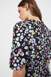 Warehouse Midi Dress With Dip Hem In Floral thumbnail 2