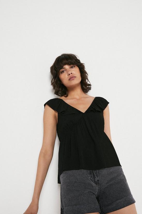 Warehouse Frill Detail Cheesecloth Top 4