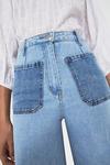 Warehouse 78s Patch Pocket Super Wide Leg Flare Jeans thumbnail 2