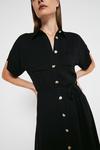 Warehouse Pocket Front Belted Mini Shirt Dress thumbnail 4