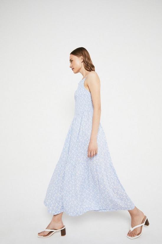 Warehouse Floral Shirred Bodice Cami Midi Dress 2