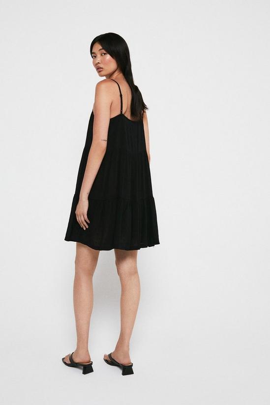 Warehouse Textured Spot Cheesecloth Tiered Cami Dress 3