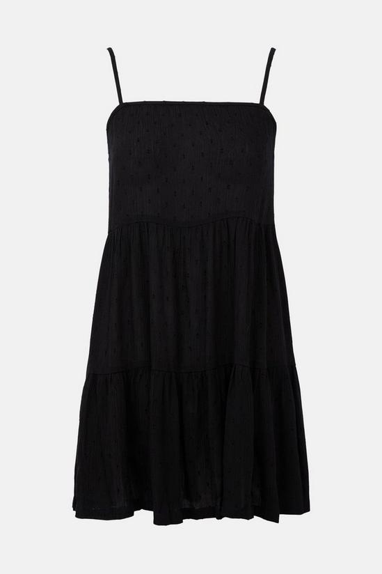Warehouse Textured Spot Cheesecloth Tiered Cami Dress 5