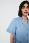 Warehouse Denim Revere Collar Mini Shirt Dress thumbnail 2