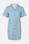 Warehouse Denim Revere Collar Mini Shirt Dress thumbnail 5