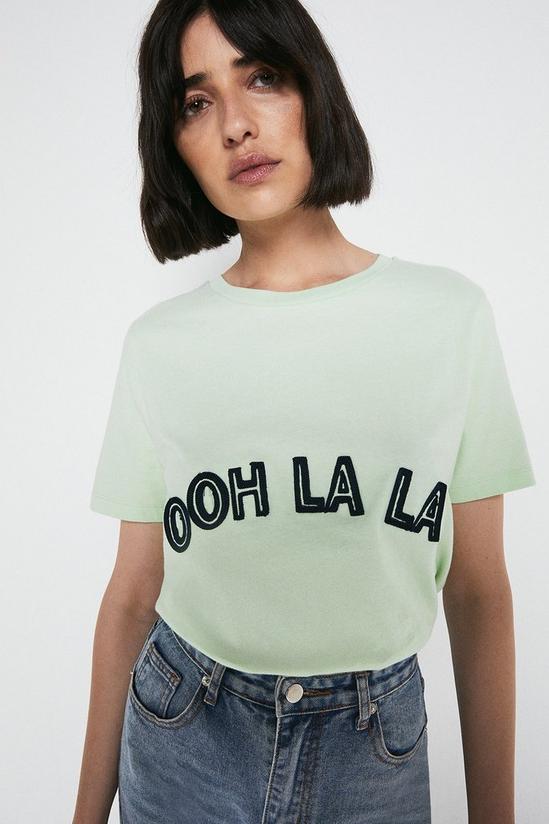 Warehouse Cotton Ooh La La T-Shirt 2
