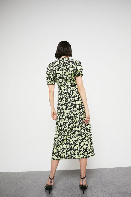 Warehouse Midi Dress With Ruched Front 3