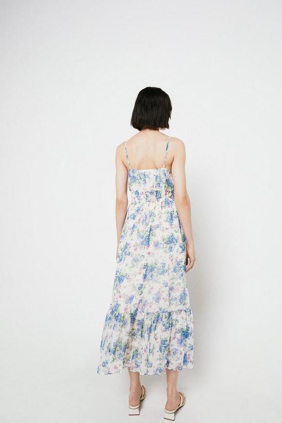 Warehouse Cami Dress In Blue Floral 3