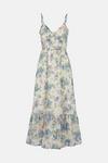 Warehouse Cami Dress In Blue Floral thumbnail 5