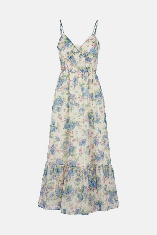 Warehouse Cami Dress In Blue Floral 5