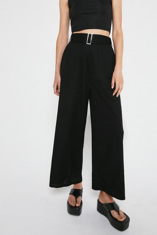Warehouse Pique Utility Pocket Wide Trousers 4