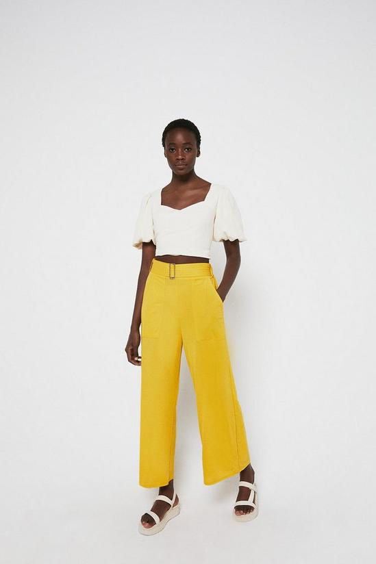 Warehouse Pique Utility Pocket Wide Trousers 4