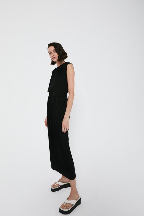 Warehouse Premium Modal Sleeveless Elastic Waist Dress 1
