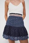 Warehouse Shirring Detail Mini Skirt thumbnail 1