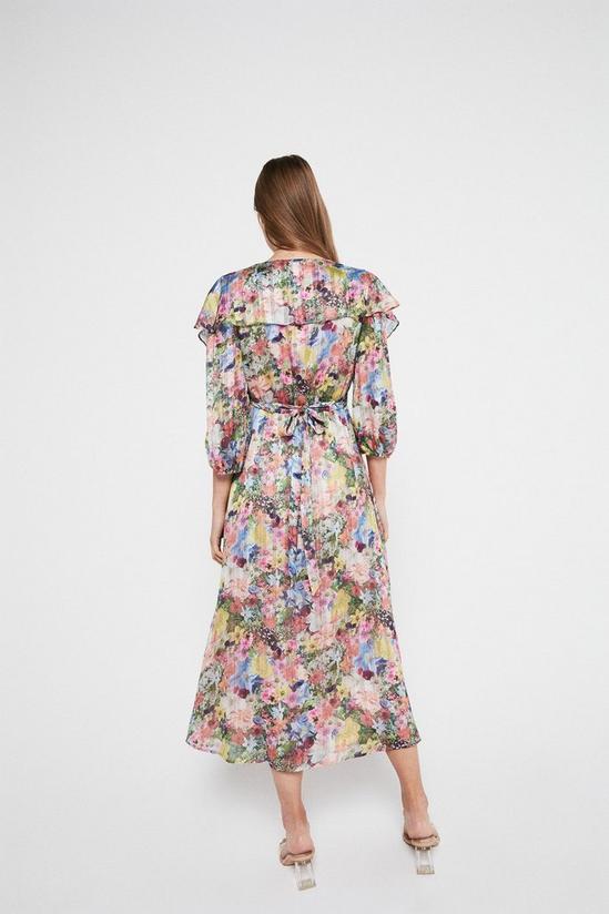 Warehouse Wrap Dress In Floral Print 3