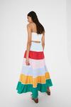 Warehouse Rainbow Tiered Maxi Skirt thumbnail 3