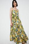 Warehouse Cami Maxi Dress In Photographic Floral thumbnail 1