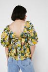 Warehouse Photographic Floral Tie Back Top thumbnail 3