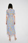 Warehouse Printed Ruched Front Midi Dress thumbnail 3