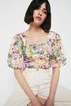 Warehouse Square Neck Photographic Floral Top thumbnail 4
